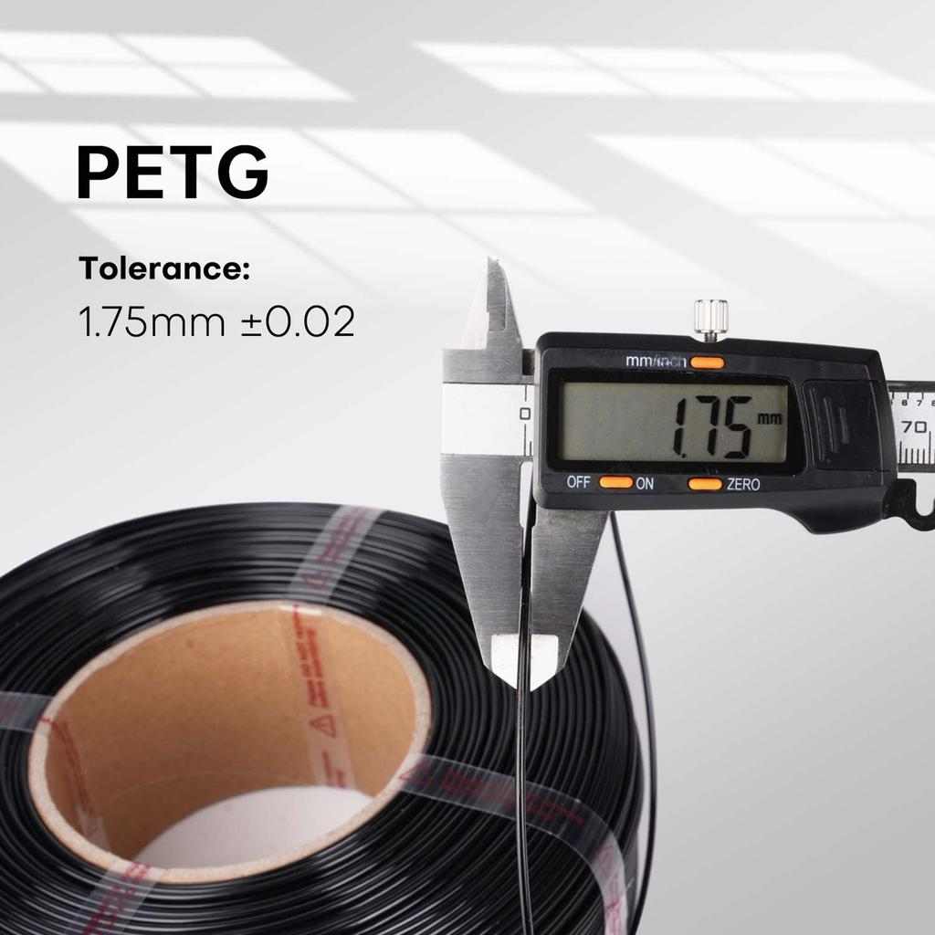 PETG Filament 1.75mm 3D Printer Filament 1kg(2.2lbs) Higher Toughness 3D Printing Filament Compatible with Creality,