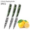 Stainless Steel Fruit Knife Small Damascus Pattern Fruit Peeling and Slicing Multi-purpose Knife Household Kitchen Knife