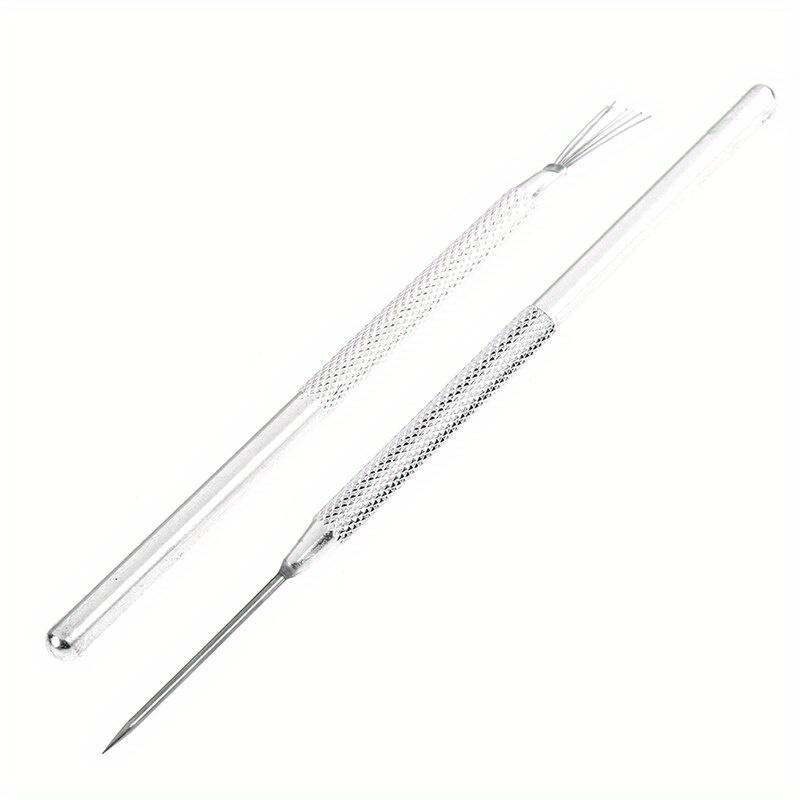 4pcs/set Feather Wire Texture & Pro Needle Pottery Clay Tools Set Ceramics Sculpting Modeling Tool Pottery Texture Brush Tools