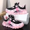 Trendy Pink Girls' Casual Sports Shoes Outdoor Anti-Slip Running Sneakers for Children Tenis Size 28-39
