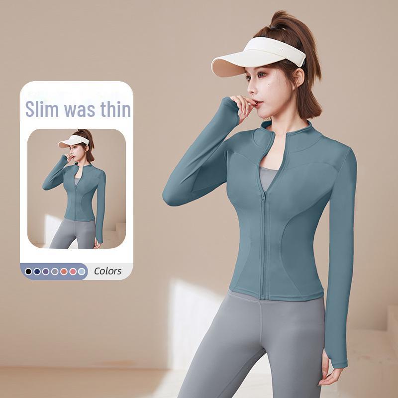 Women's Stand Collar Quick-Dry Sports Jacket - Spring/Autumn Fitness & Casual Running/Yoga Wear