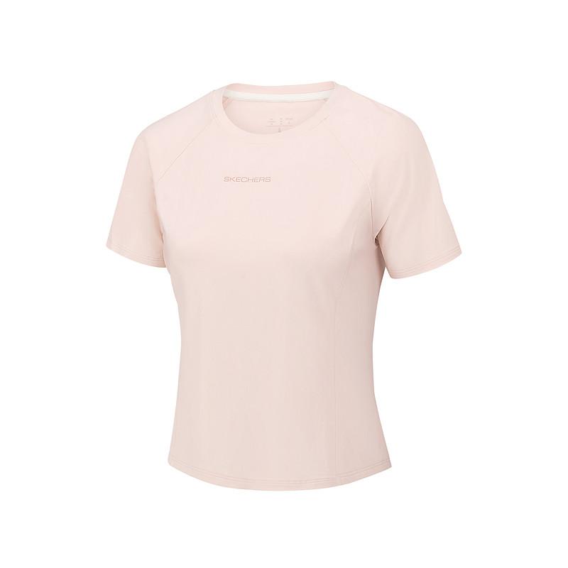 Skechers Knit Round Neck Breathable Sports Short Sleeve Quick Dry T-Shirt Women tops P226W016-028B S