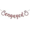 Engaged Banner For Engagement Party Decorations Bridal Shower Sign