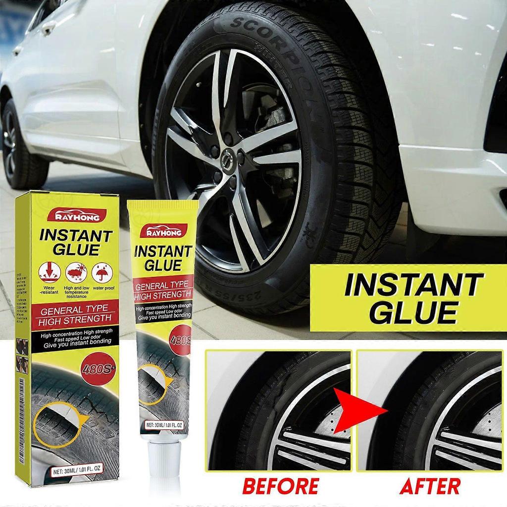 Limited time!!Rayhong Tire Repair Glue Car Tire Crack Repair Glue Tire Maintenance Repair Adhesive Sealant