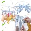 Stylish Plastic Pants Hanger With 24 Clips For Closet Organization And Space Saving