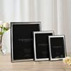 Impressions 999 Silver Narrow Hammered Photo Frame 8 x 10 Wood Back Made In Italy