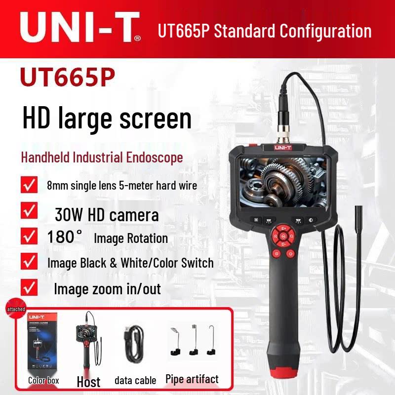 UNI-T 360° HD Endoscope Camera for Industrial and Auto Inspection