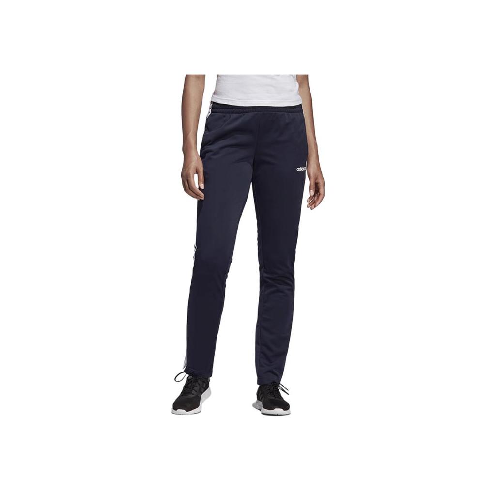 Adidas Striped Logo Design Comfortable Sports Fashion Lightweight Casual Pants Women bottoms Black DU0695