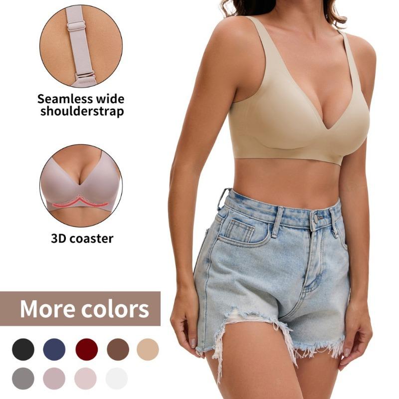 Underwear Women's Seamless Steel Rim Comfortable Full Cup Bra Hot