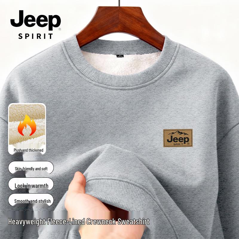 

JEEP SPIRIT Men s Winter Fleece-Lined Sweatshirt M