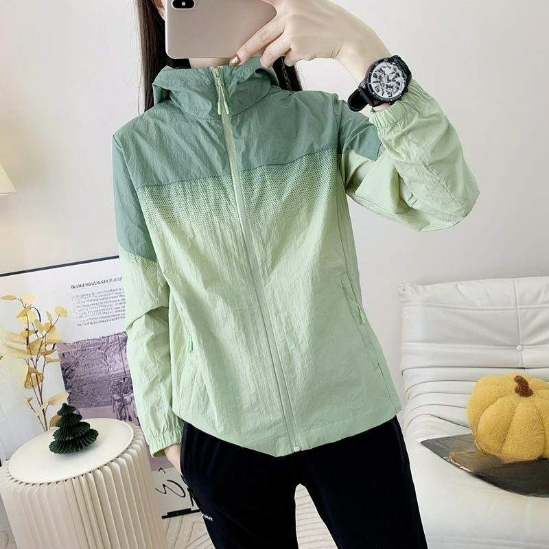 Summer Hooded Sunscreen Clothing Women's Anti-ultraviolet Skin Clothing Casual Breathable Thin Section