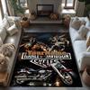 Harley-davidson Motorcycles Personalized Text Area Rug Perfect for Kitchen Dormitory Playrooms Hallway Anti-slip Rug Decorate Offices