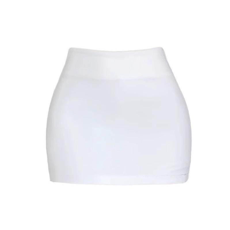 Women's Solid Color High-Waisted Bodycon Pencil Skirt - Summer Slim Fit A-line Skirt
