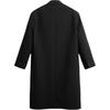 Zara Solid Color Loose Fit Lapel Long Sleeve Single Breasted Mid-Length Coat Men coats Black 4376266-800