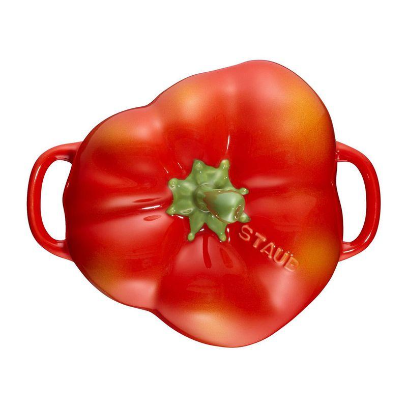 Staub Ceramic Cocotte Paprika 11cm (Orange Red)