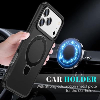 iPhone 17 Pro Max Magnetic Military-Grade Drop-Proof Foldable Stand Case