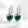 Stylish and Exquisite 925 Sterling Silver Bright Love Zircon Simple Light Luxury Women's Stud EarringsGood Product