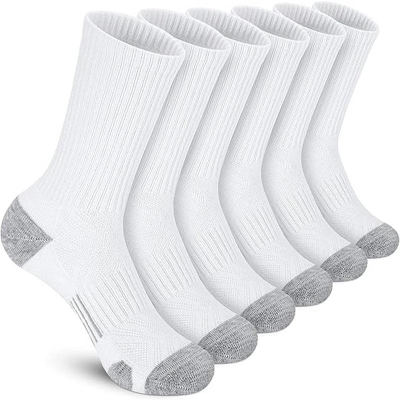 6 Paar Herren Outdoor-Turnsocken Hochwertige, bequeme, weiche, gepufferte Laufsocken Atmungsaktiv Große Größe Neuer Stil EU39-46