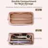 Quilted Cosmetic Bag Bow Print Storage Pouch Gifts Hair Styling Tool Bag