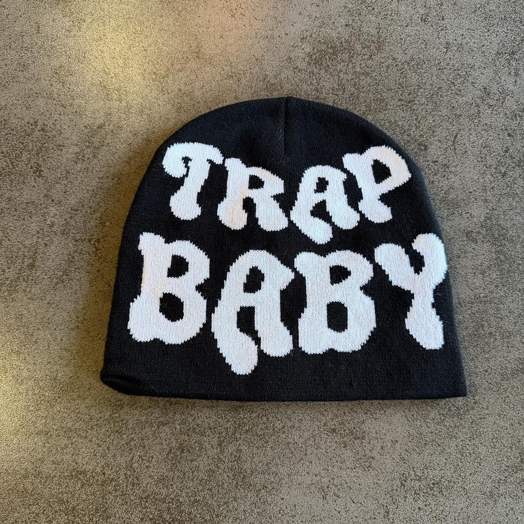 Knit Hat For Women With Letter Pattern Warm Casual Street Style