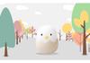 Eggshell Chicken LED Night Light - Silicone USB Rechargeable Roly-Poly Children's Desk Lamp