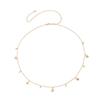 Sommer Neu Boho Minimalistisch Mehrschichtige Taillenperlen Für Frauen Pailletten Kette Geometrischer Bauchschmuck I0T4