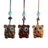Red and Green Sandalwood Tiger Pendant Phone Charm - First Birthday Gift