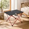 Small Folding Outdoor Table Quick Setup cloth Top with Storage Convenient Packing