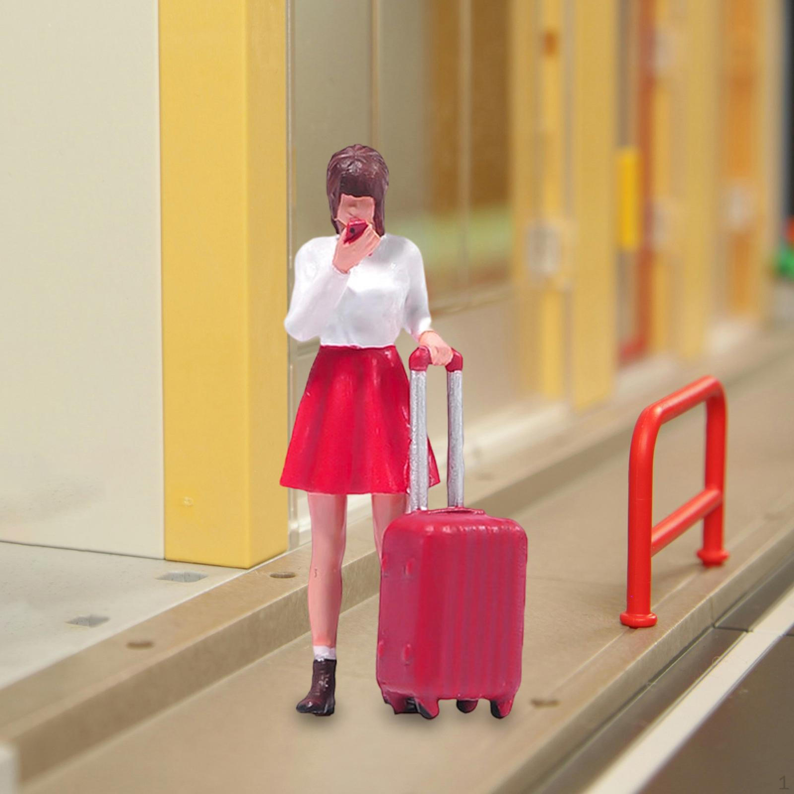 

1/64 Figure Resin Figurine DIY Projects S Gauge Desktop Ornament Layout Collections Diorama Scenery