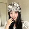 Thin Fabric Polka Dot Cap Vintage Breathable Slouchy Hat Face Framing Bonnet Trendy Women