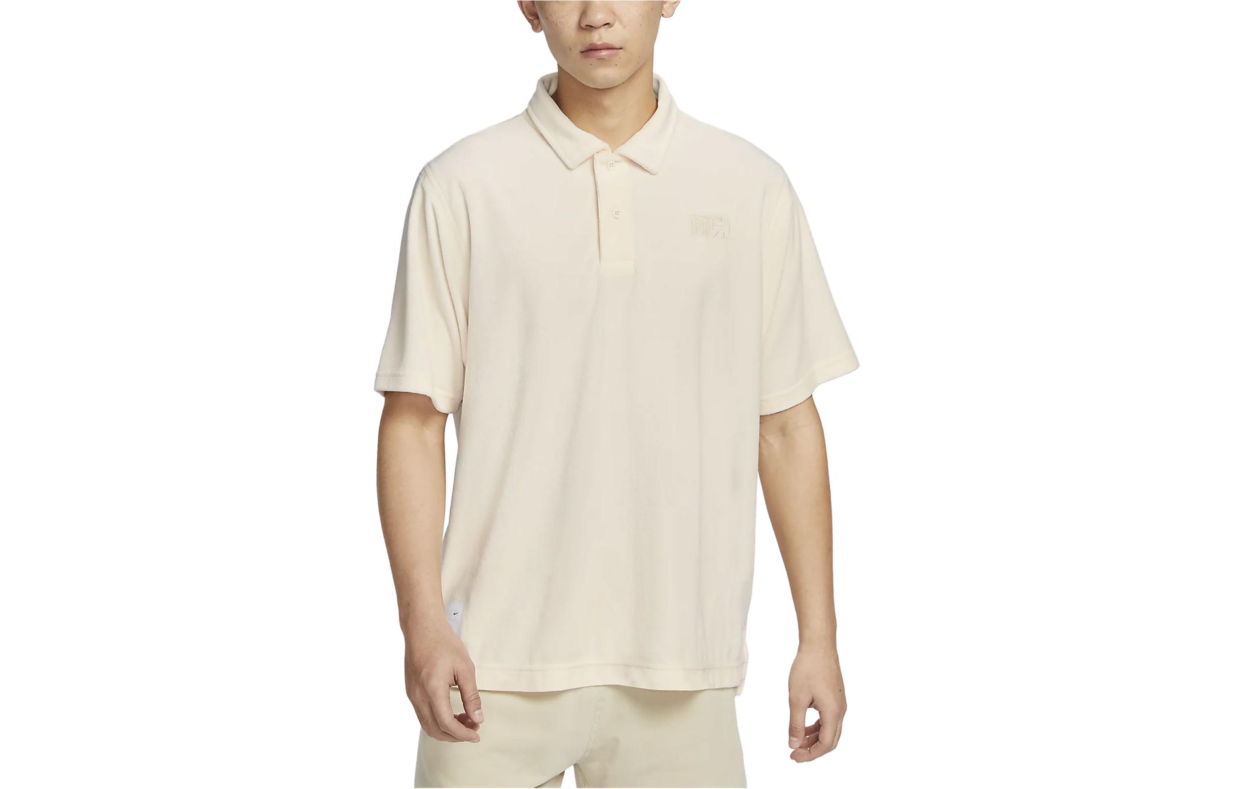 Nike Sportswear Polo Shirt Men s Light Ivory White FN0465-118 L