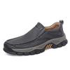 Men's Large Size Casual Leather Driving Shoes for Outdoor and Everyday Wear