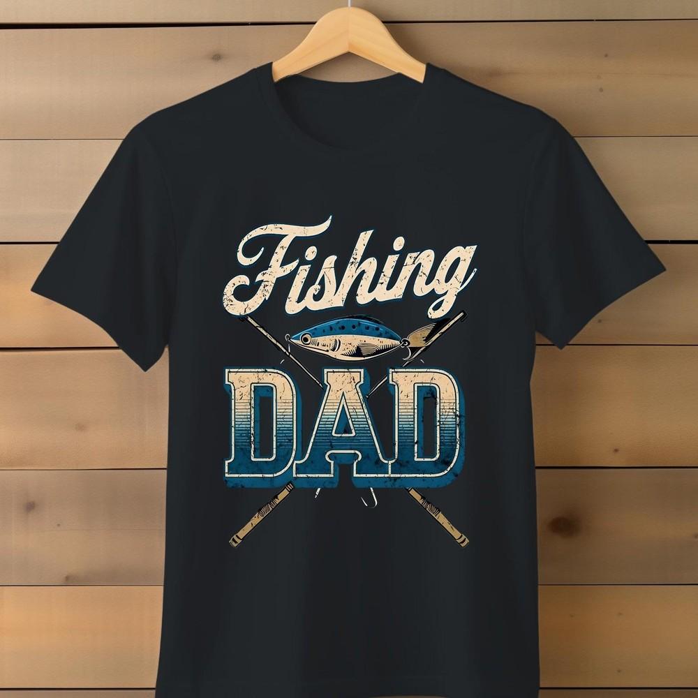 26 Fathers Day Gift T shirt , Dad T-Shirt,Crosse<wbr/>d Rods and Fish Graphic, Father Unisex T-Shirt