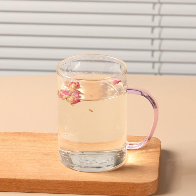 High-Temperature Resistant Borosilicate Glass Cup with Handle - Ideal for Tea, Water, or Household Use