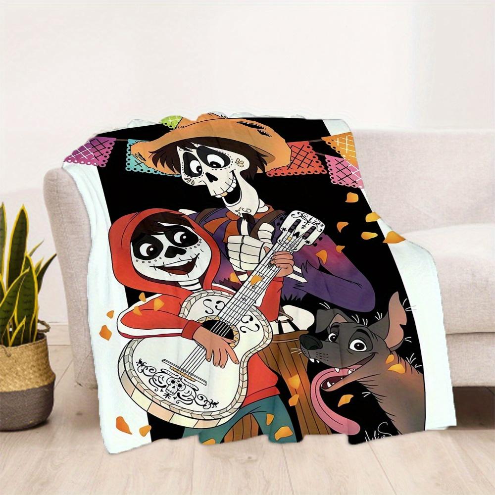 1 Stück, Coco Decke Cartoon Überwurfdecke, Weiche Bettwäscheabdeckung, Geschenk für Freund, Outdoor-Decken, Wohnzimmer