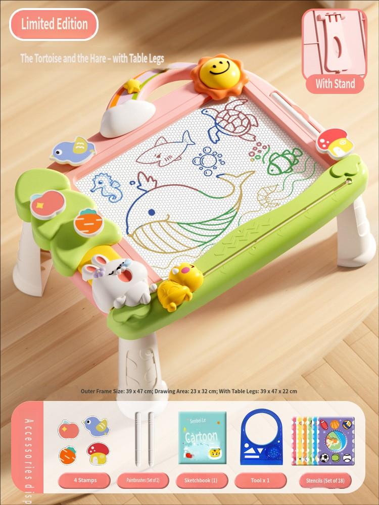 Children Drawing Board Magnetic Drawing Board Kids Toy Graffiti Board Toddler Writing Table Magnet Pen Color Painting Pad