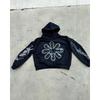 Street Trendy Brand Skull Pullover Sweater Digital Printing Casual Loose Hooded Sweater
