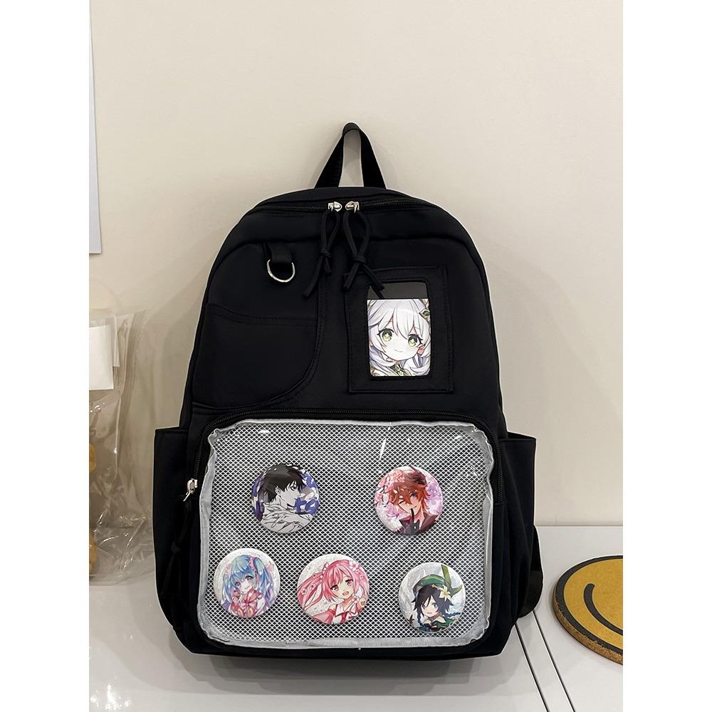 Japanese Ins College Backpack Junior High School College Student Schoolbag Women's Large-capacity High-value Going Out Backpack