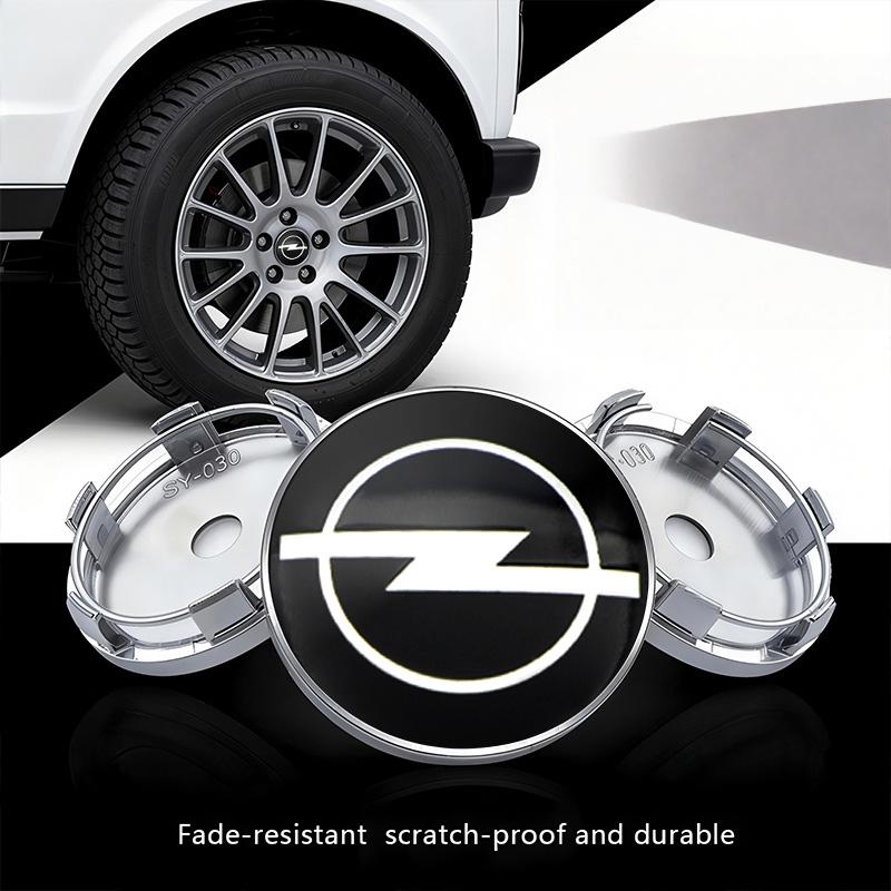 4 Stück 60mm Auto Radnabenkappe Felgenabdeckung Emblem Aufkleber für Opel Astra j g Insignia Corsa d Vectra c Zafira a Auto Gadgets