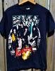 KISS Animalize Tour 1985  Reprint Vintage Style Black S-4XL Unisex T-Shirt