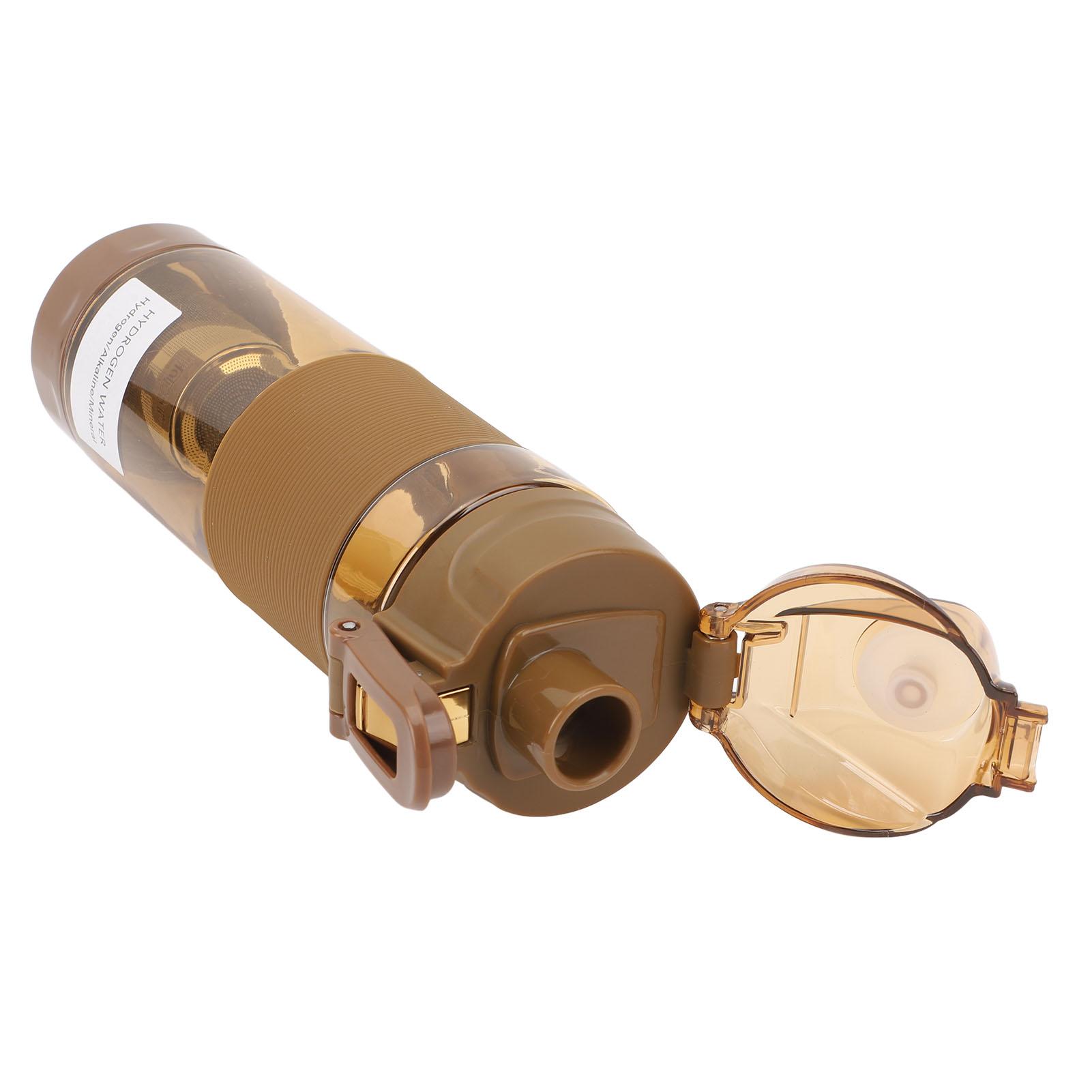 

Бутылка для водородной воды 304 Нержавеющая сталь Щелочной фильтр Герметичный генератор водородной воды L(for 6.5-9kg) кофейный