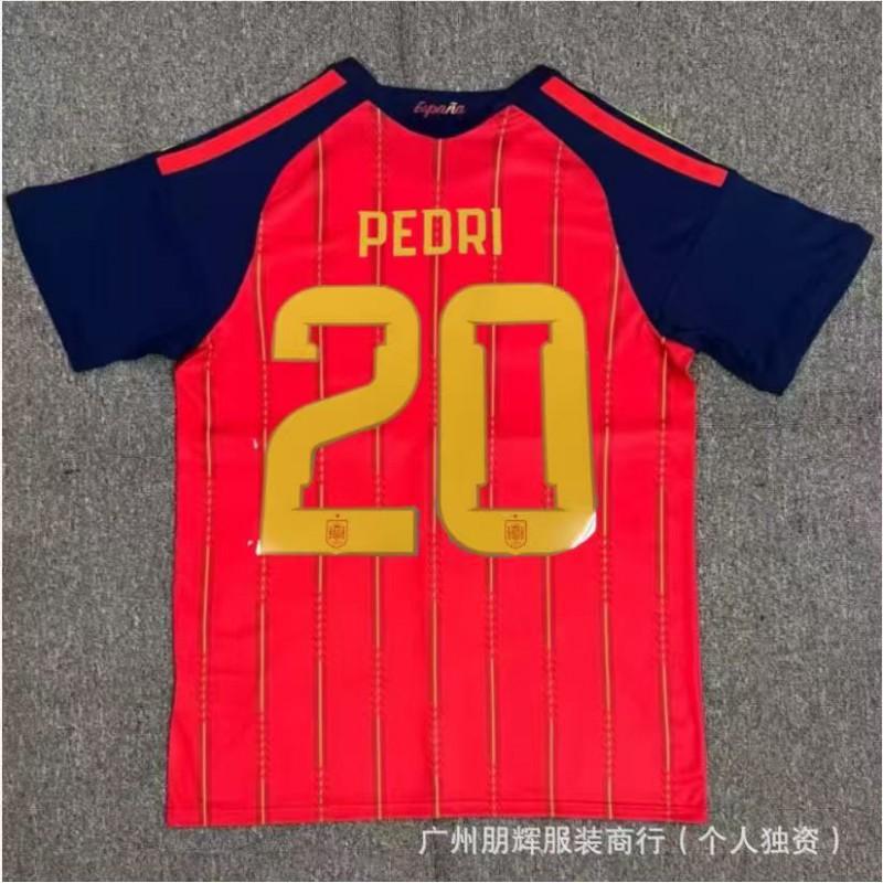 Spain National Team Home Soccer Jersey 2026 Custom Name 19 Yamal Short Sleeve Cycling Men Women