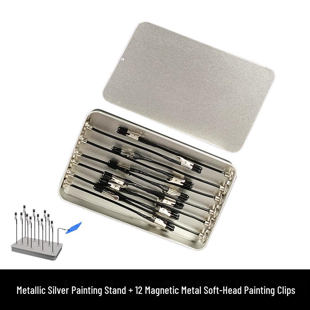 Magnetic Spray Painting Clip Stand for Model Coloring