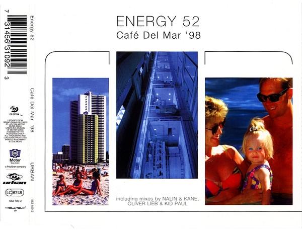 

CD ENERGY 52 Cafe Del Mar 98 5631092 Urban 1998 Germany Dance Electronica Used