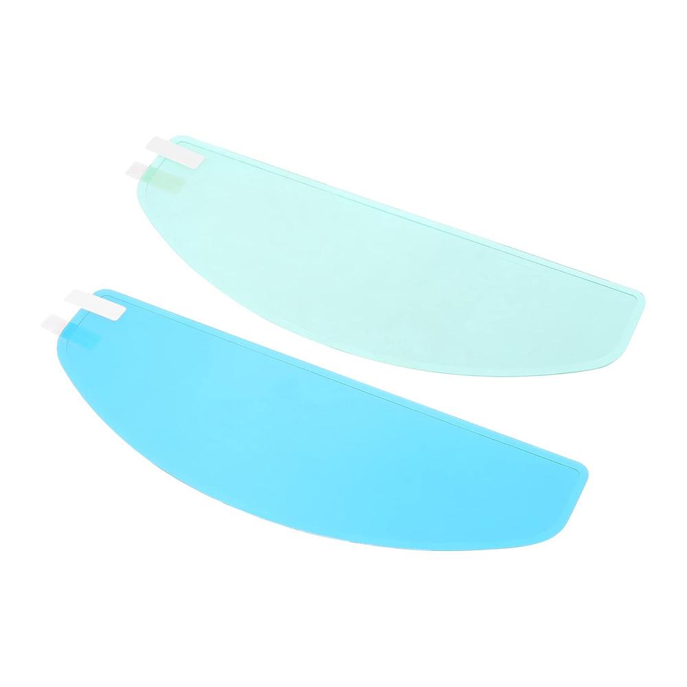 Universal 2 Pcs 9.65" x 3.46" Rain Proof Anti Fog Film Fit For Motorcycle Helmet