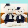 Teddy Bear Wedding Plush Doll With Pp Cotton For Couples Gift And Home Decor