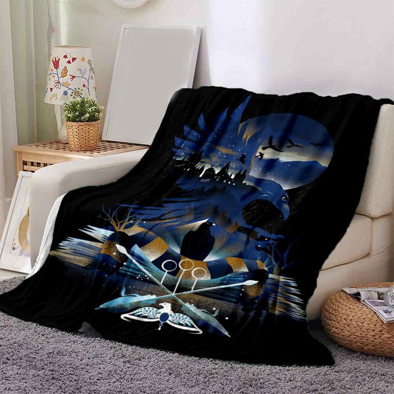 

Harry Potter Hogwarts Raven Crest T-ShirtPrint Blanket, Soft Blanket For Sofa Office Bed And Travelling Daughter Birthday Gift esj255 130cm×150cm（50in×60in）