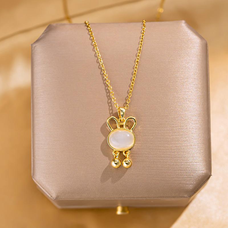 Retro Butterfly Flower Pendant Fashion Titanium Steel Choker Necklace Irregular Versatile Women