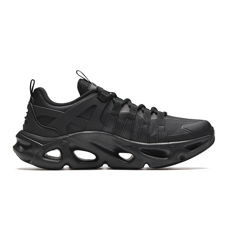 Anta Grid Runner Fashion Comfortable Versatile Shock Absorption Increased Height Rebound Low Top Casual Shoes Men Sneaker 112618802-1