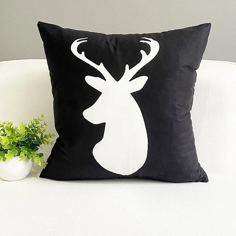 Office Living Room Home Pillowcase Colorful Striped Geometric Pattern Pillowcase Car Ornaments